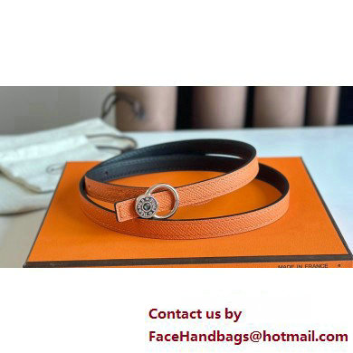 Hermes mini laquee belt buckle & Reversible leather strap 13 mm 23 2023